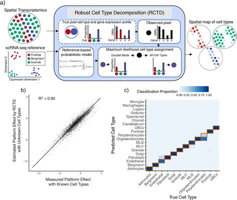 Robust decomposition of cell type mixtures in spatial transcriptomics